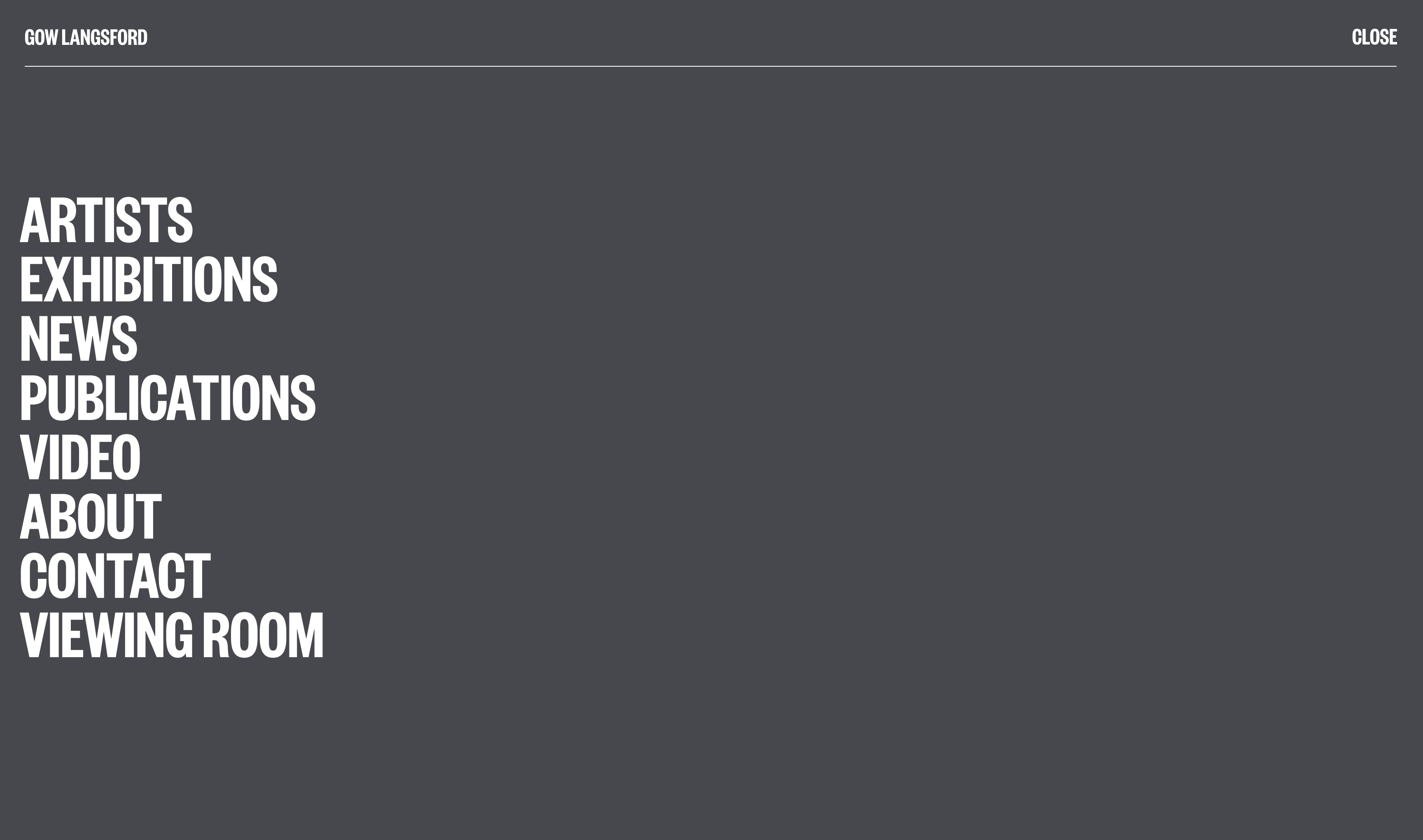 Gow Langsford dropdown menu design