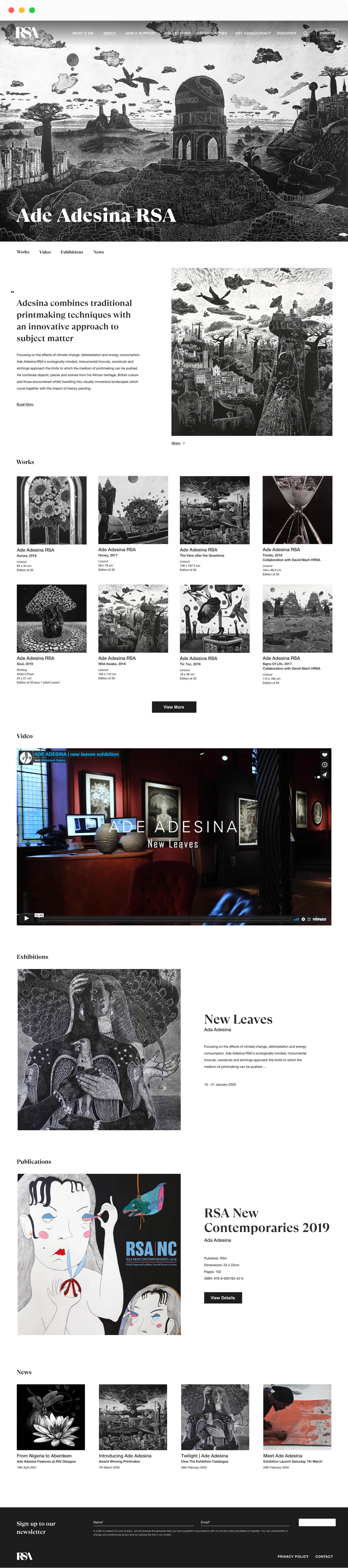 Royal Scottish Academy detail page